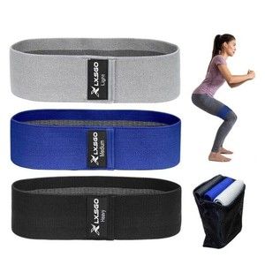 Fabric Resistance Bands Set - 3 Booty Bands Workout Exercise Bands